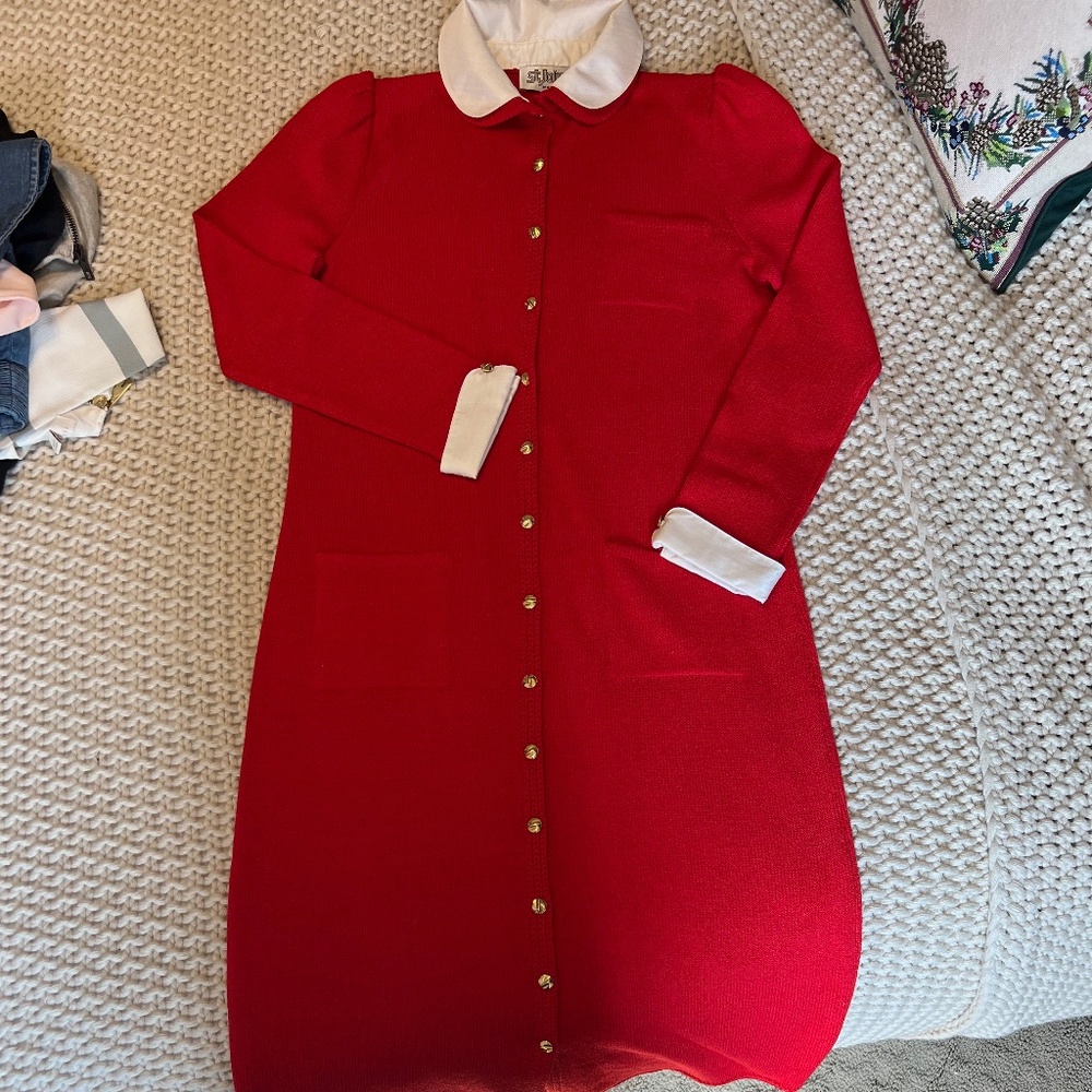 Vintage 1980s St John knit midi dress